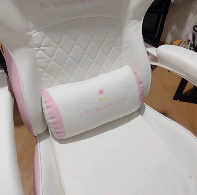 Pretty Pink Girl Gaming Chairs Swivel Padded Arm Rest Recliner Gaming Chair Computer Chair Reclining