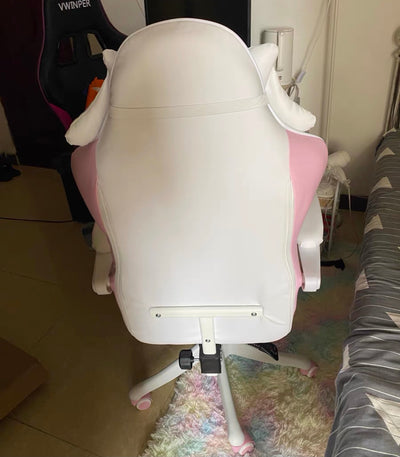 Pretty Pink Girl Gaming Chairs Swivel Padded Arm Rest Recliner Gaming Chair Computer Chair Reclining